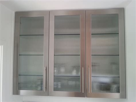 custom cabinets michigan stainless steel doors|stainless steel cupboard doors.